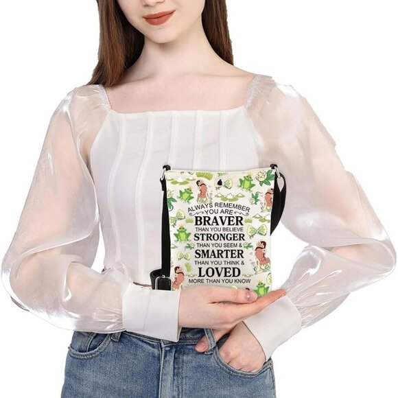 Versatile Frog Lover Shoulder Bag - Lightweight Canvas Tote for Daily Adventures - Picture 5 of 7